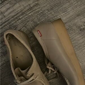 Clarks Women's Taupe Lace-Up Sneakers